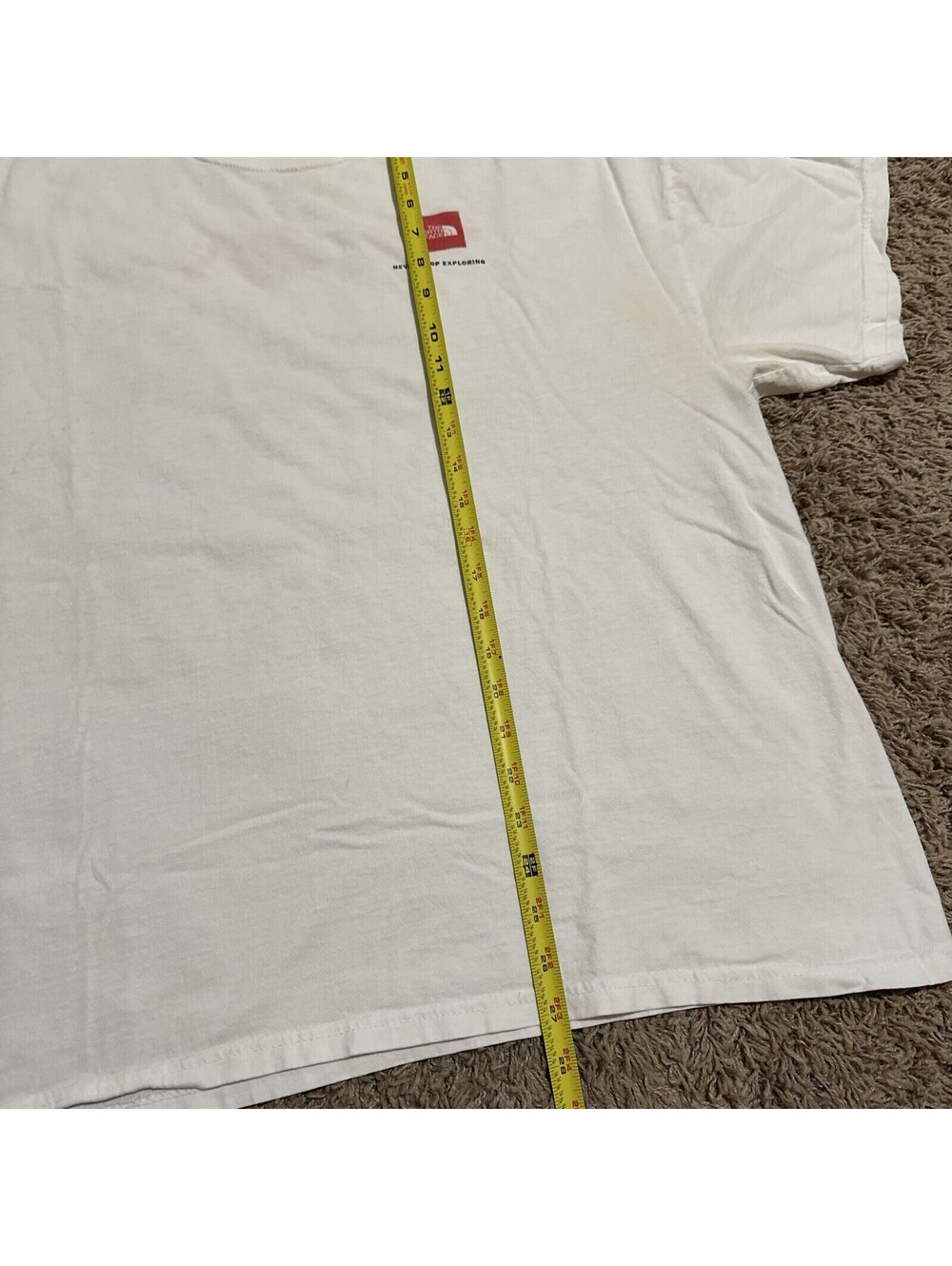 VINTAGE North Face T Shirt Large White Climbing Graphic Tee Kangshung Everest - Picture 10 of 16